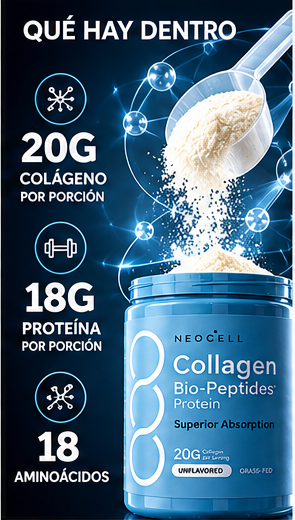Datos de la etiqueta de NeoCell Collagen Bio-Peptides