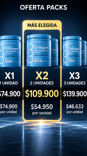 Packs de NeoCell Collagen: X1, X2 y X3